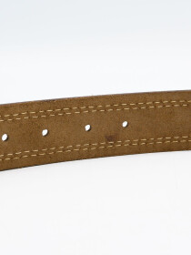 Men Cow Leather Double Stitched Belt