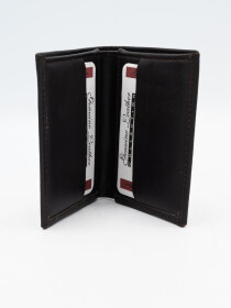Black Cow Leather Book Wallet for Men