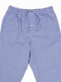 Blue & White Check Soft Cotton Baggy Pajamas