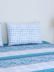 Waving Blue Bedsheet Set