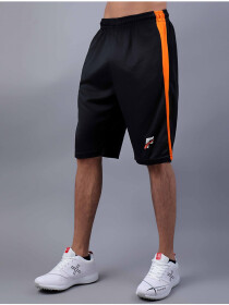 Black/Orange Active Fit Men's Shorts