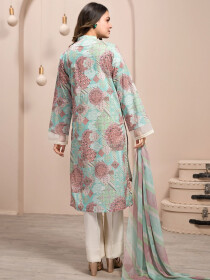 Multicolored Printed 2 Piece Unstitched Lawn Suit for Women