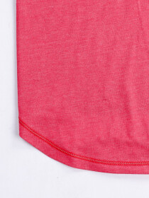 Women Pink Round Bottom T-shirt