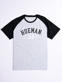 3.0 Grey & Black Custom Fit Contrast Tee