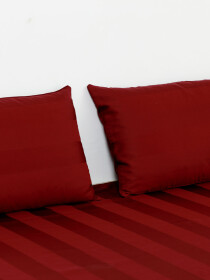 Claret Crimson Color Bedsheet Set