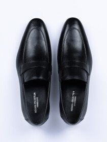 Men Black Premium Penny Loafer Shoes