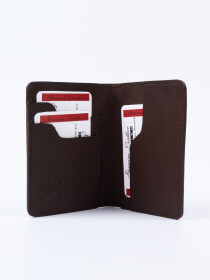 Executive Leather Card Holder Brown