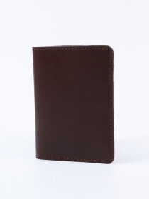 Executive Leather Card Holder Brown