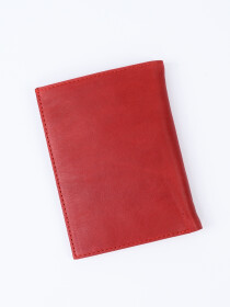 Executive Leather Passport Holder Red