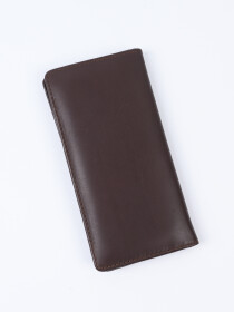 Executive Leather Long Wallet Brown