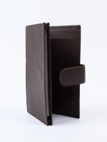 Executive Leather Single Mobile Wallet Brown