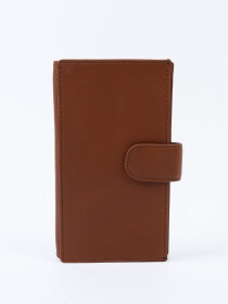 Executive Leather Single Mobile Wallet Tan