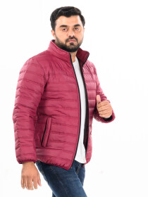 Red Quilted Puffer Jacket