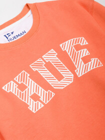 Orange Fleece Men's Sweatshirt