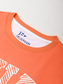 Orange Fleece Men's Sweatshirt