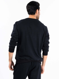 Black Terry Men's Sweatshirt
