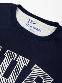 Navy Blue Fleece Men's Sweatshirt