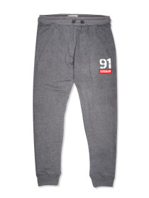 Men Medium Heather Grey Terry Slim Joggers