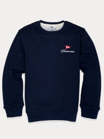 Little Boy Navy Blue Terry Sweatshirt