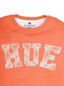 Big Boy Tangerine orange Fleece Sweatshirt