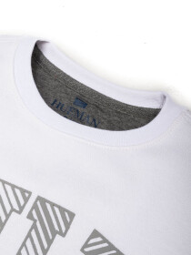 Big Boy White Fleece Sweatshirt