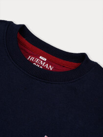 Big Boy Navy Blue Fleece Sweatshirt