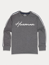Big Boy Grey Stripes Full Sleeve Raglan Shirt