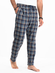 Flannel Plaid Black/White Relaxed Winter Pajama