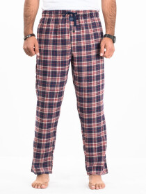 Flannel Plaid Maroon/Navy Relaxed Winter Pajamas