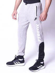 FIREOX Activewear Trouser, Light Grey, Black