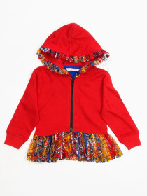 CUTE ZIP UP FRILL HOODIE FOR GIRLS