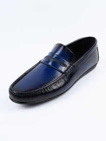 Blue Relaxed Fit Loafer Men's Shoe