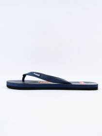 Unisex Navy Blue & Black Comfort Flip Flop