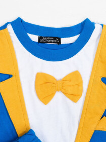 Summer Tuxedo Shirt and Trouser Set for Baby Boys - Blue - 10008