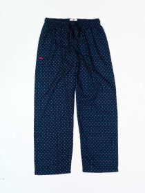 Women Navy & Pink Printed Cotton Blend Relaxed Pajama