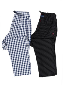 Men Ultra Soft Cotton Blend Relaxed Pajama Pack of Two