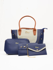 Stylish Blue Pattern Ladies Bags