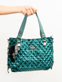 Stylish Sea Green Pattern Ladies Bags