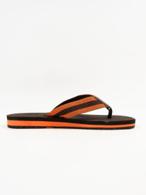 Brown & Orange Men Designed Flip-Flop