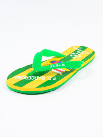 Men Green & Yellow Comfort Flip Flop
