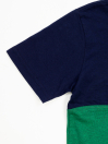 Boys' Green & Navy Blue Short Sleeve T-Shirt Crew Neck