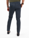 Men Space Blue Slim Fit Stretch Chino Pant