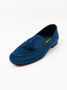 TA Premium & Classic Men's Suede Navy Blue Leather Shoes