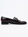 Men Maroon Leather Formal Shoes