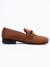 Men Brown Velvet Formal Shoes