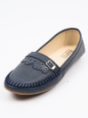 Women Grey Loafers Moccasins Shoes