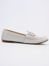 Women White Loafers Moccasins Shoes