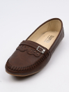 Women Brown Loafers Moccasins Shoes