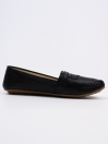 Women Black Loafers Moccasins Shoes