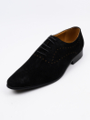Men Black Leather Oxfords Shoes